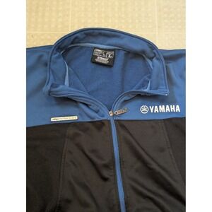 Factory Effex X Yamaha Track Jacket Mens Large Full Zip Moto Racing Blue Black